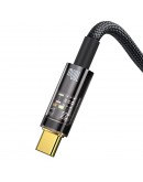 Кабел за данни Baseus Explorer, Type-C, 100W, 1.0m, Черен - 40488