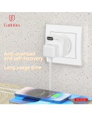 Универсален преходник - зарядно Earldom ES-SC20, Таймер, UK/US kъм EU шуко, 250V, Бял - 40522