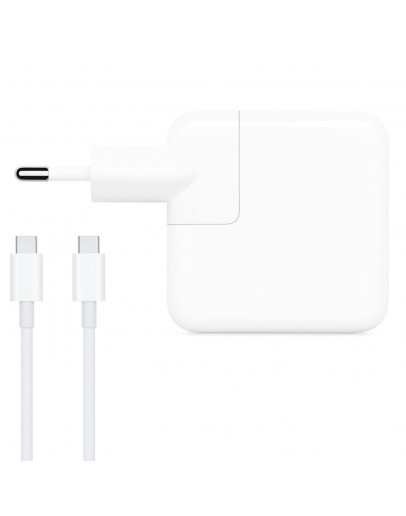 Адаптер DeTech, За Apple, 29W, Type-C, Бял - 328