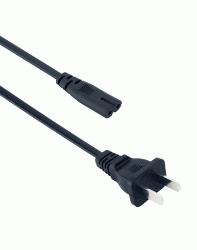 Захранващ кабел за касетофон DeTech, 1.5м, US - 18055