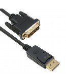 Кабел DeTech DP DVI M/M, 14+1 cooper,1.8м, Черен - 18276