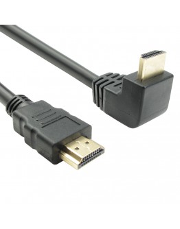 Кабел DeTech HDMI - HDMI M/М, 1.5м, С ъглова глава - 18134