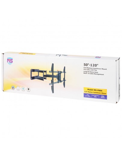 Стойка за телевизор No brand, За стена, С подвижно рамо, До 100