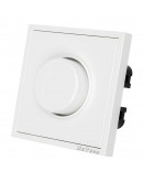 Електрически ключ димер DeTech DE-9227-71, 200W, С рамка, Мат, За вграждане, IP20, Бял - 75114