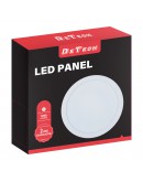 LED панел за вграждане DeTech, 18W, 4000K, Кръг, Бял - 77014