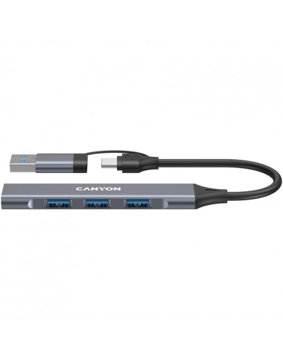 CANYON hub DS-02 4in1 USB-A/C