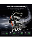 Vention кабел Cable - USB2.0 Type-C to Type-C - 5A Fast Charging, 240W, PD3.1, 1.2m -  CTYBAV