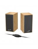 Genius тонколони Speakers 2.0 - SP-HF180 - 6W, USB, Pine Wood