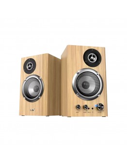 Genius тонколони Speakers 2.0 - SP-HF1812BT - 50W RMS, Bluetooth 5.3, Pine Wood