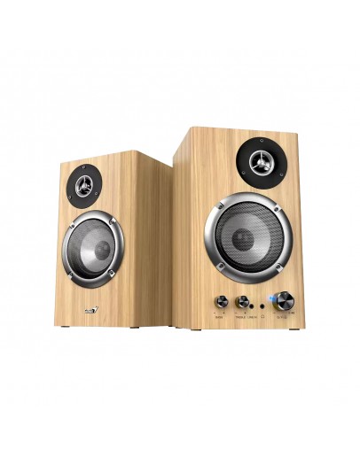 Genius тонколони Speakers 2.0 - SP-HF1812BT - 50W RMS, Bluetooth 5.3, Pine Wood