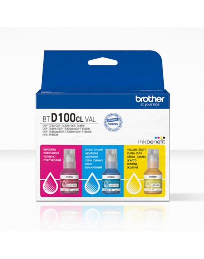 Brother BTD100CLVAL Brother Coloured Multipack Ink