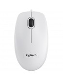 LOGITECH B100 Corded Mouse - WHITE - USB -
