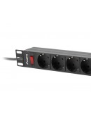 Lanberg power distribution unit (PDU) 19 1U 16A 9x