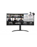 Монитор LG 34WR55QK-B 34 UltraWide AG , Curved 21:9 VA Pan