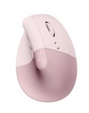 Logitech Lift Vertical Ergonomic Mouse - ROSE/DARK