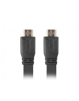 Lanberg HDMI M/M V2.0 cable 5m,  4K flat, black