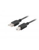 Lanberg Cable USB-A(M)->USB-B(M) 2.0 Ferrite 1.8m 