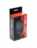 Мишка DeTech D15WL, Безжична, USB, Черен - 785