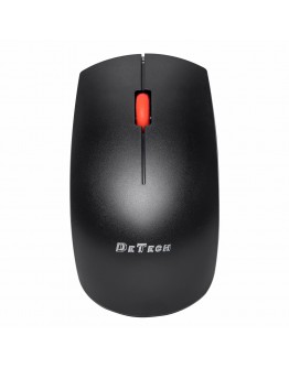 Мишка DeTech D15WL, Безжична, USB, Черен - 785