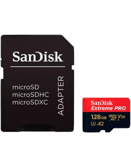 SANDISK Extreme PRO microSDXC 128GB + SD Adapter
