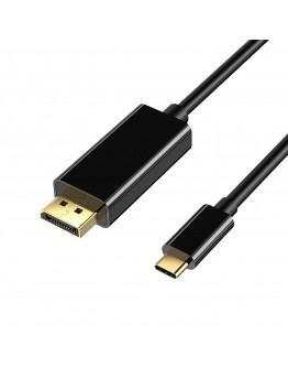 VCom кабел Cable Type-C to DisplayPort - Black - CU422C-1.8m