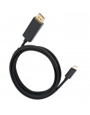 VCom кабел Cable Type-C to DisplayPort - Black - CU422C-1.8m