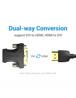 Vention Адаптер Adapter DVI M / HDMI F Gold plated - AILB0