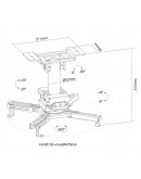 Neomounts Projector Ceiling Mount