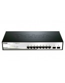 D-Link 10-Port Gigabit Smart Switch with 2 SFP por