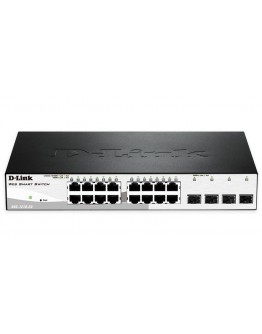 D-Link 16 10/100/1000 Base-T port with 4 x 1000Bas