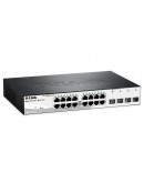 D-Link 16 10/100/1000 Base-T port with 4 x 1000Bas