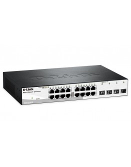 D-Link 16 10/100/1000 Base-T port with 4 x 1000Bas