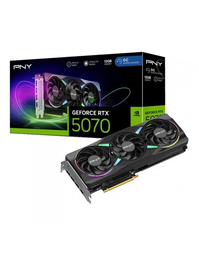 PNY GeForce RTX 5070 12GB GDDR7 OC EPIC-X RGB Trip