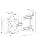 Neomounts Select Screen Wall Mount (full motion