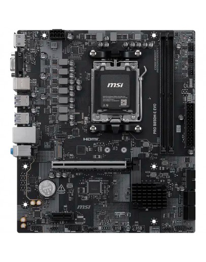 MSI PRO B850M-E EVO, mATX, Socket AM5, 2x DDR5