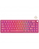 ROYAL KLUDGE R65 Berry Red Gaming Keyboard Cream