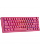 ROYAL KLUDGE R65 Berry Red Gaming Keyboard Cream