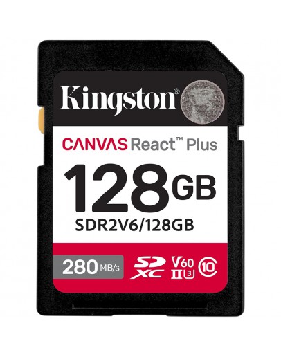 Kingston 128GB SDXC Canvas React Plus SDXC