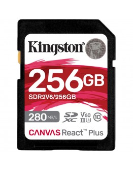 Kingston 256GB SDXC Canvas React Plus SDXC