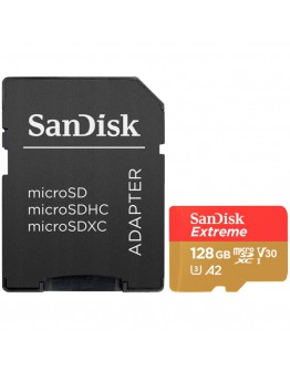 SANDISK Extreme microSDXC 128GB + SD Adapter + 1