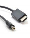 Кабел DeTech Mini DP - HDMI M/M, 14+1 cooper, 1.8м, Черен - 18279