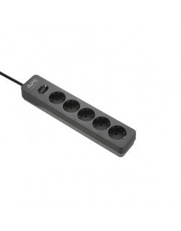 APC Essential SurgeArrest 5 Outlet 2 USB Ports Bla