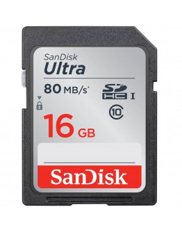 SanDisk Ultra SDHC 16GB 80MB/s Class 10 UHS-I;