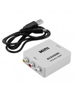 Конвертор No brand AV към HDMI, Бял - 18257