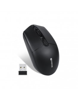 Мишка Mixie R520S, Безжична, Тиха, USB, 4D, Черен - 720