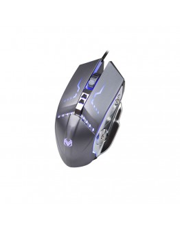 Геймърска мишка Mixie M11, Оптична, 7D, RGB, Сив - 730