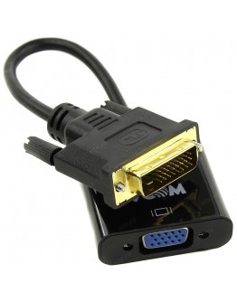 VCom активен преходник Adapter DVI-D 24+1 M -> VGA F Active - CG491-0.15m