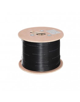 Оптичен кабел DeTech, FTTH, 4 влакна, Outdoor, 2000м, Черен - 18414