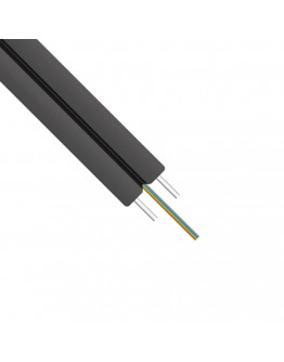 Оптичен кабел DeTech, FTTH, 4 влакна, Indoor, 2000м, Черен - 18417