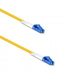 Оптичен пач кабел DeTech, LC-LC, UPC, Singlemode, Duplex, 3.0м, Жълт - 18330